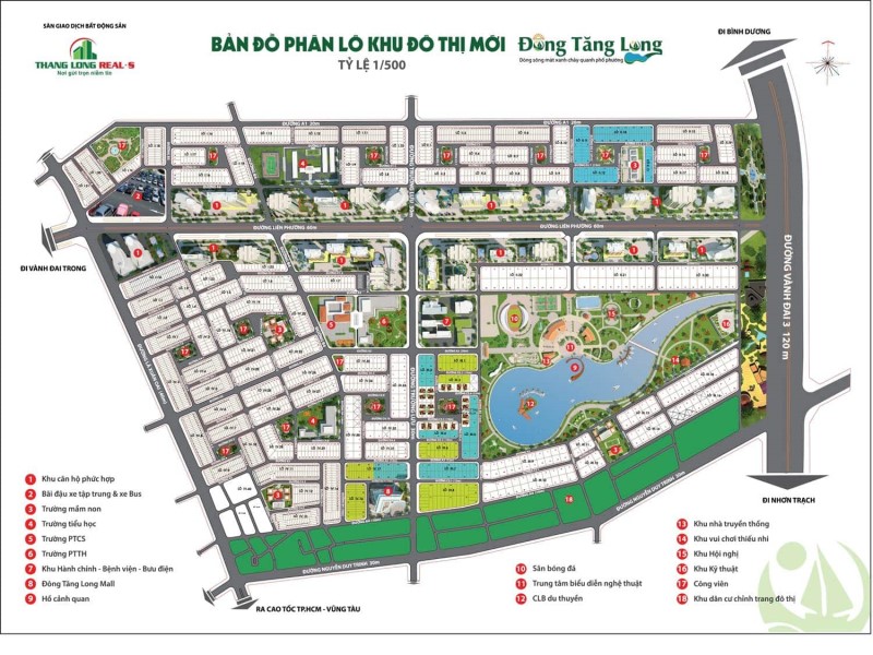 Bản đồ dự án Động Tăng Long