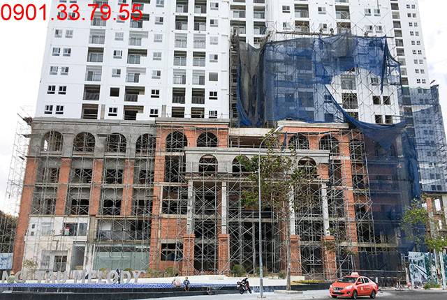 Công tác xây tô hoàn thiện mặt tiền dự án block A và block B căn hộ chung cư Melody Vũng Tàu Hưng Thịnh