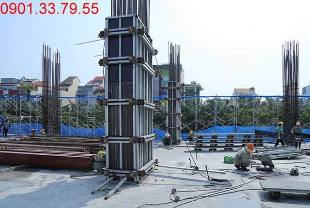Thi công cột sàn tầng 3 - block Southern dự án Saigon Mia Hưng Thịnh