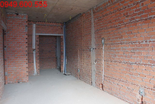 Xây tường bao căn hộ đến tầng 6 Block A, B 9 View Apartment