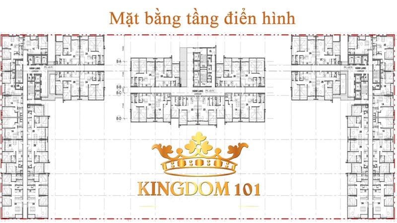 mặt bằng điển hình căn hộ kingdom 101