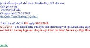 Chinh sach ban hang golden bay 602