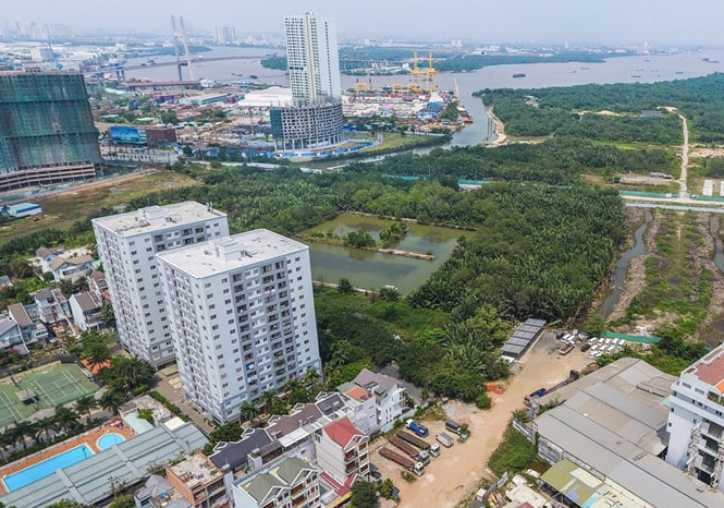 Các dự án căn hộ được xây dựng nhộn nhịp tại khu Nam Sài Gòn /// Công ty An Gia