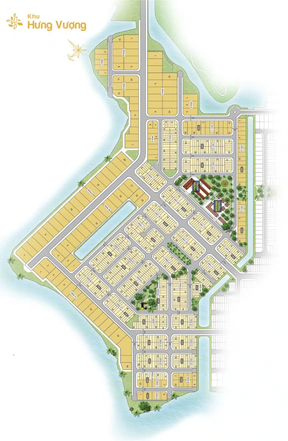 Mặt bằng Biên Hòa New City khu Hưng Vượng