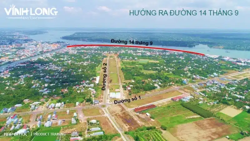 Hình ảnh dự án đất nền Hưng Thịnh tại Vĩnh Long vào thời điểm hiện tại