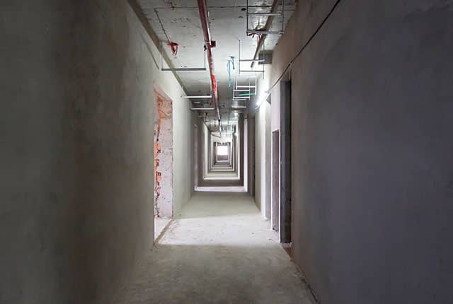 Tô tường hành lan căn hộ từ tầng 5 đến tầng 13 Block A1, Block A2, Block B và Block C