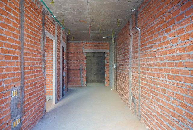 Xây tường bao căn hộ từ tầng 5 đến tầng 20 Block A1, Block A2, Block B và Block C