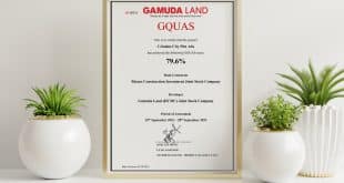Chứng nhận Gquas của công trình Gamuda Land