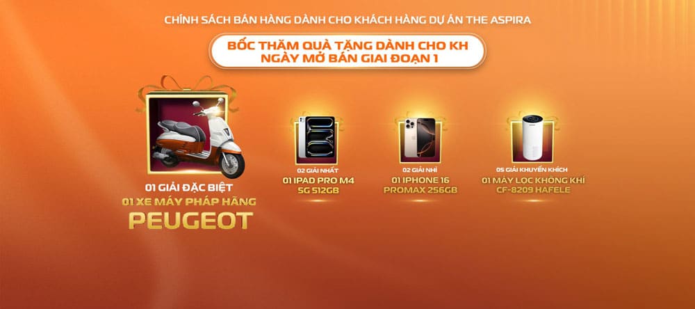 Quà tặng bốc thăm mở bán giai đoạn 1