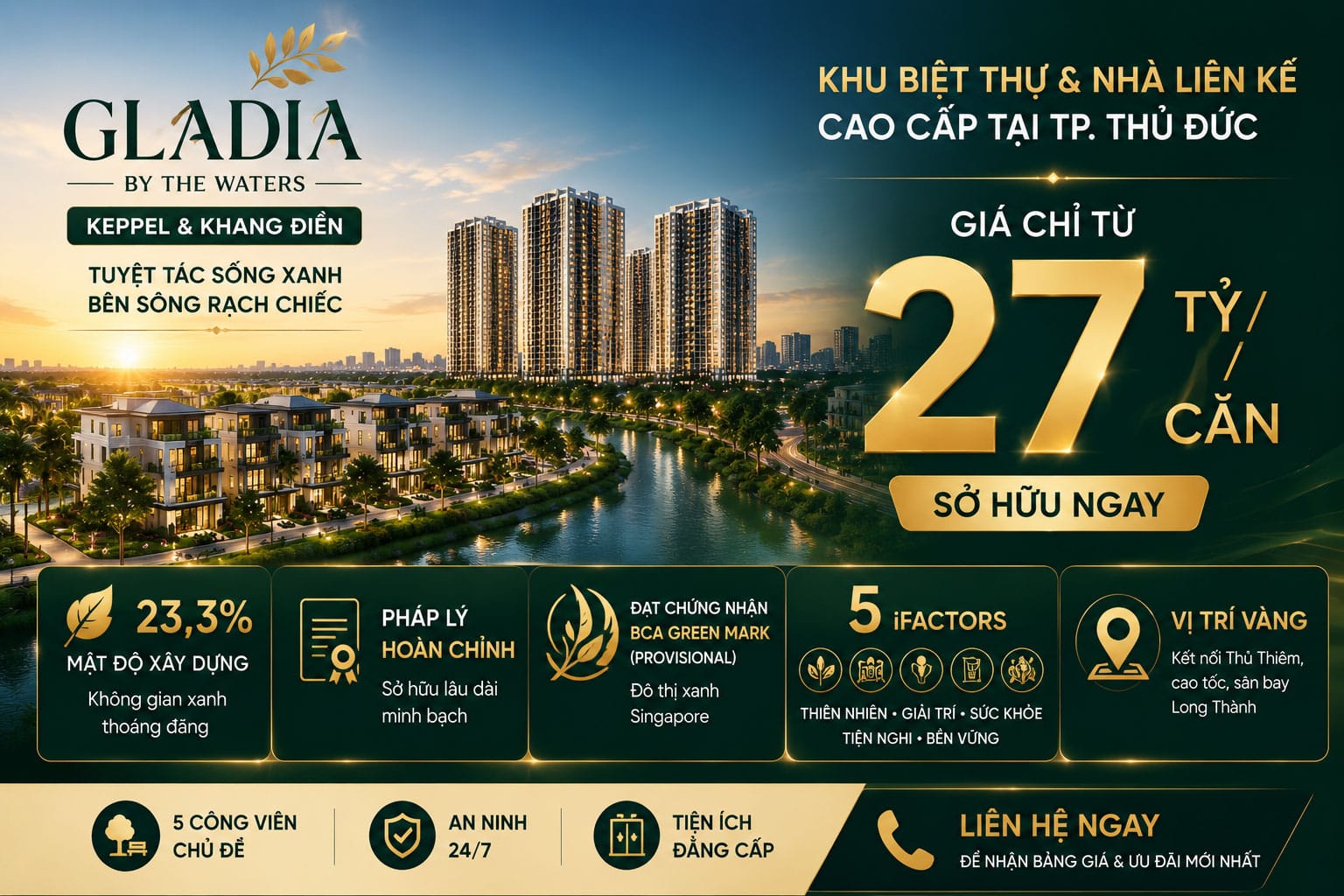 Biệt thự Gladia by the Waters