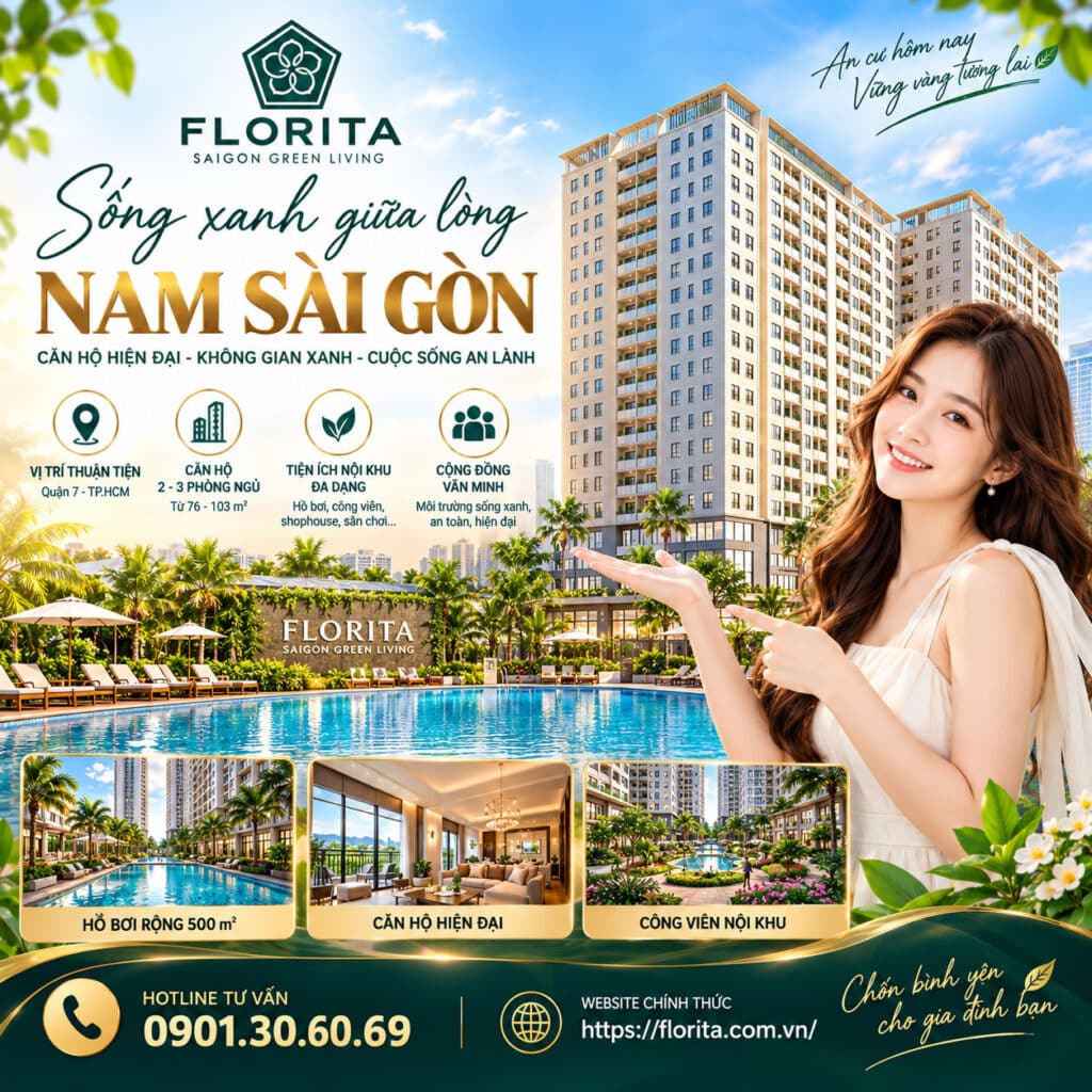 Căn hộ cao cấp Florita khu Himlam quận 7