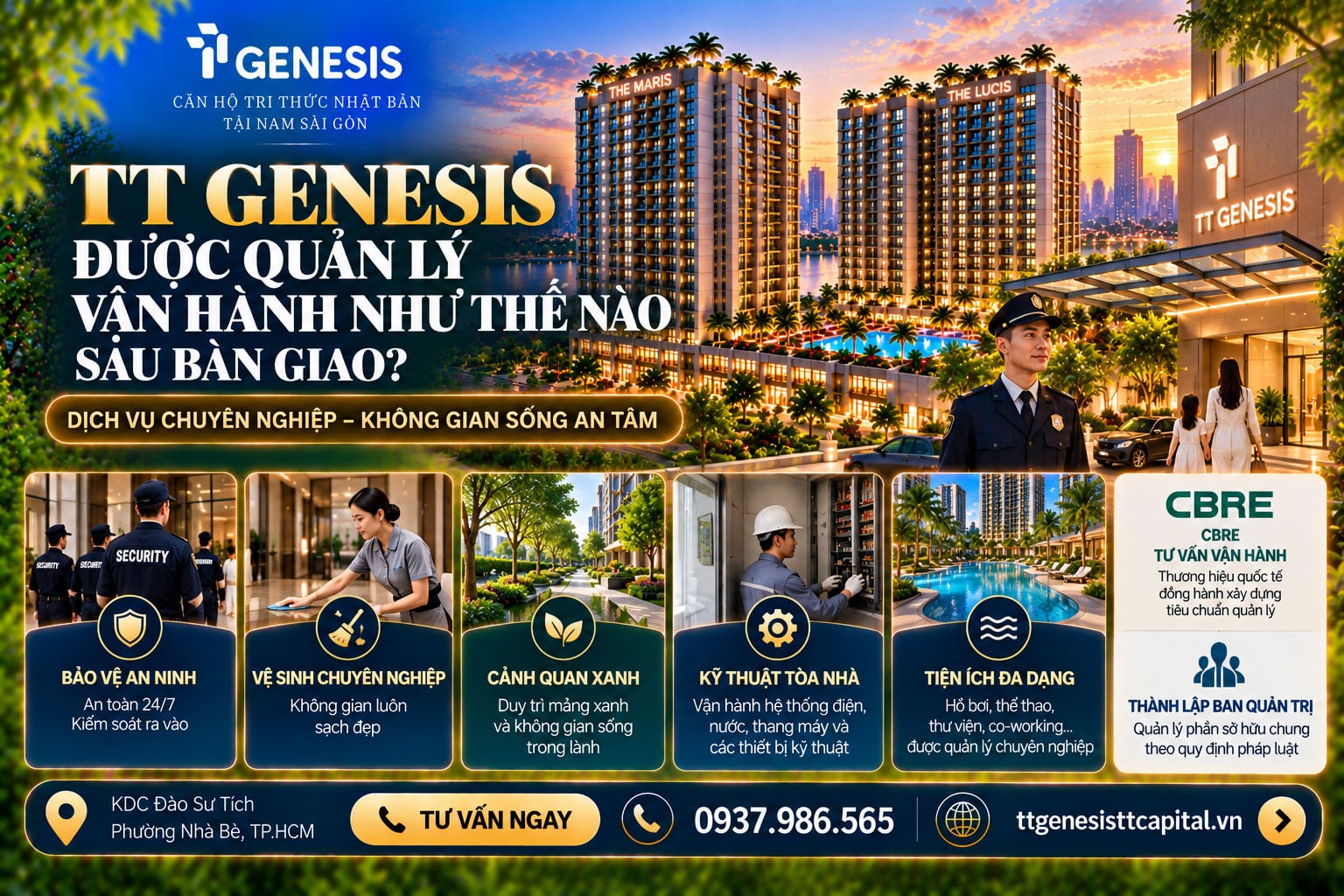 TT Genesis được quản lý vận hành như thế nào sau bàn giao?