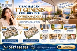 Vì Sao Hai Căn TT Genesis Cùng Diện Tích Có Thể Khác Giá? Phân Tích Bảng Giá Theo Tầng, Hướng, View Và Chính Sách Bán Hàng